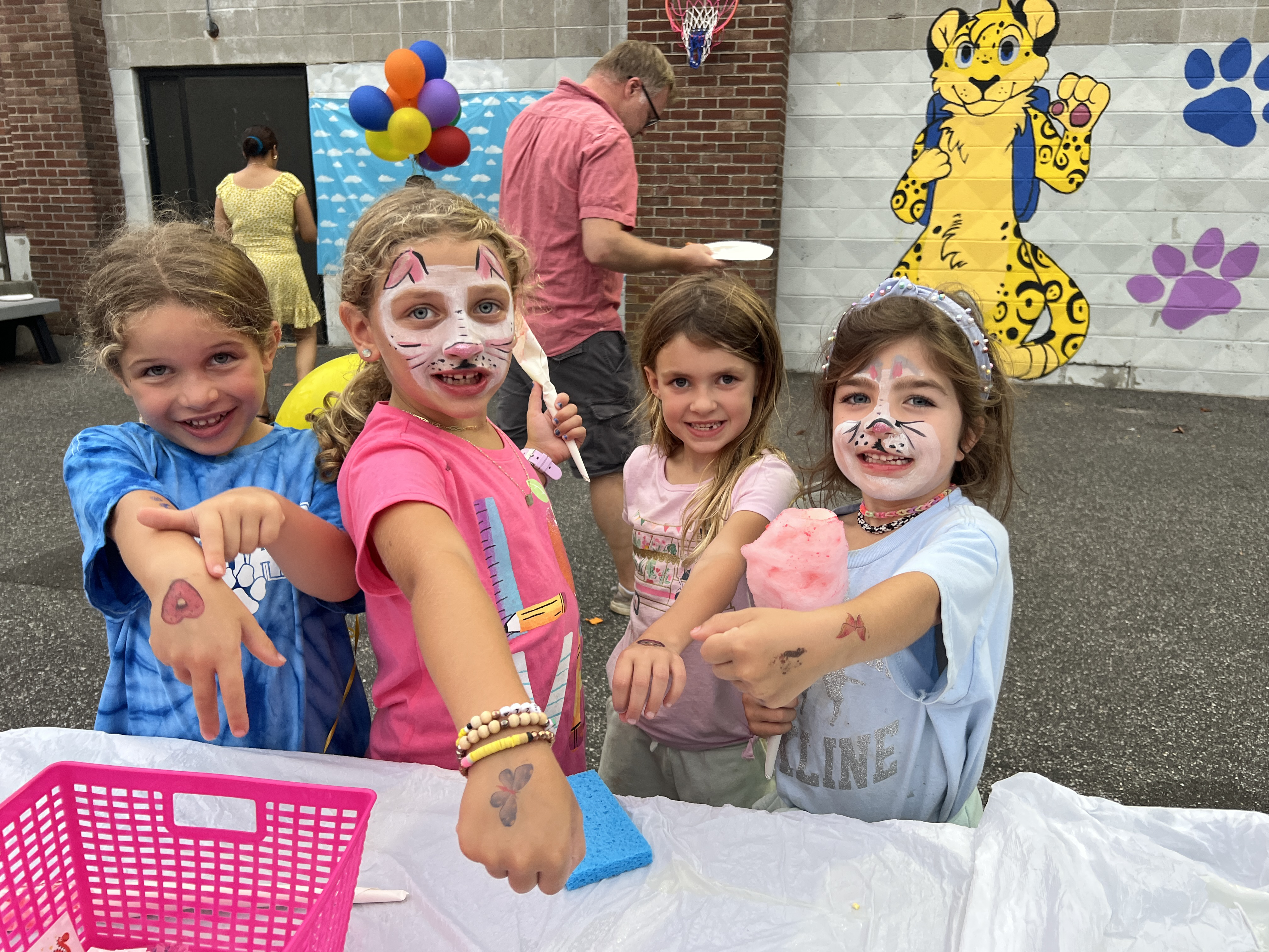  These Jefferson School students had a blast at last Friday night's block party.  