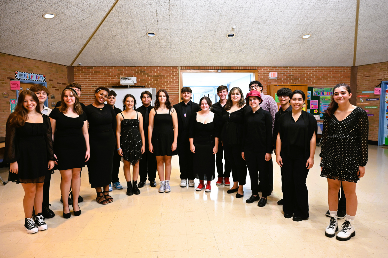 The Huntington High School chamber choir.