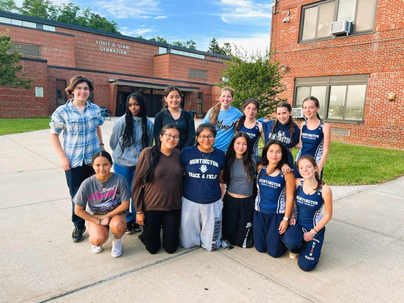  The Huntington girls' cross country team.  