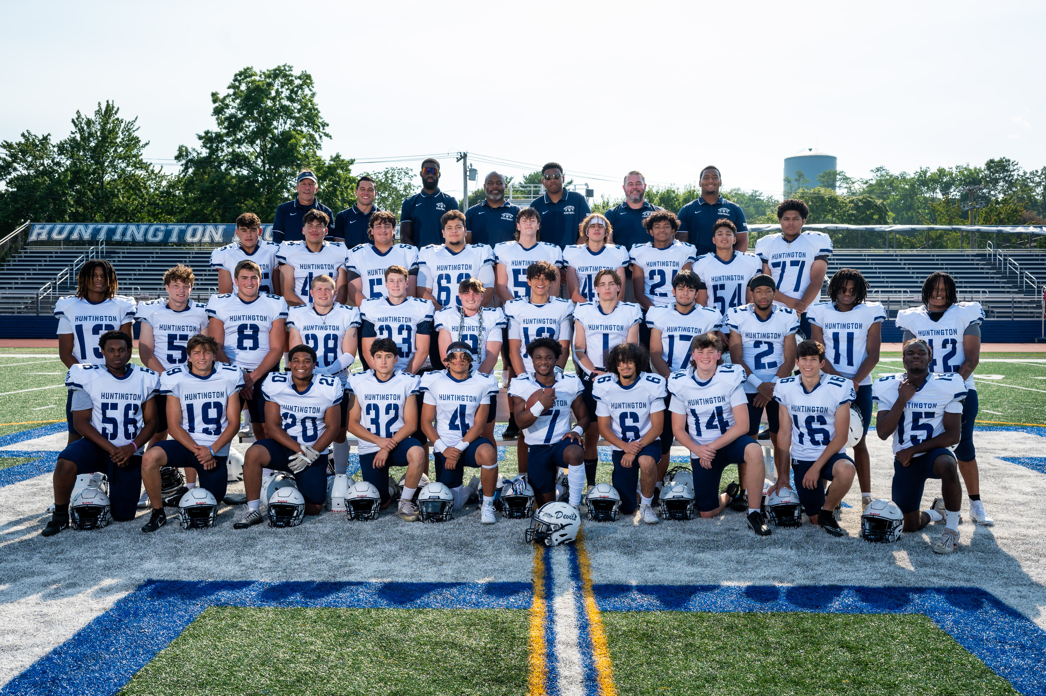 This is the Huntington football team's 100th anniversary season. (Darin Reed photo.)