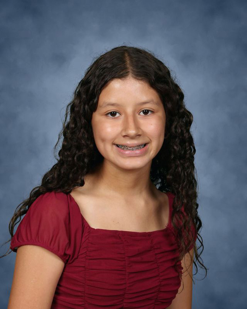  Freshman Mildred Hernandez is a science research program star.  