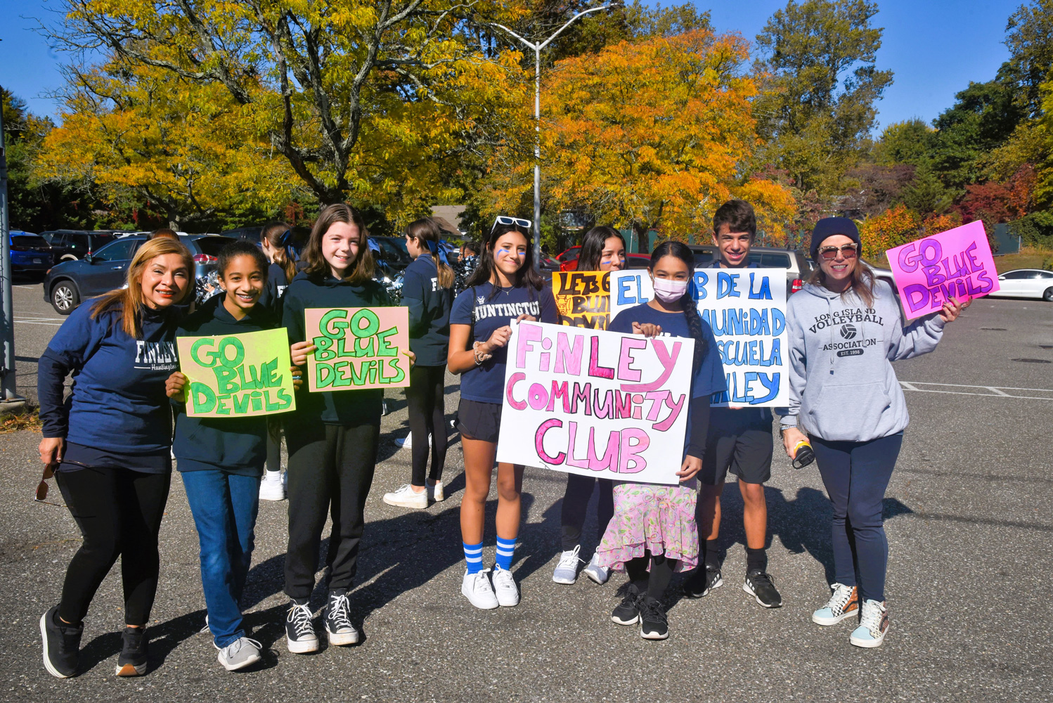  Finley community club advisors and members at the Homecoming Day parade   