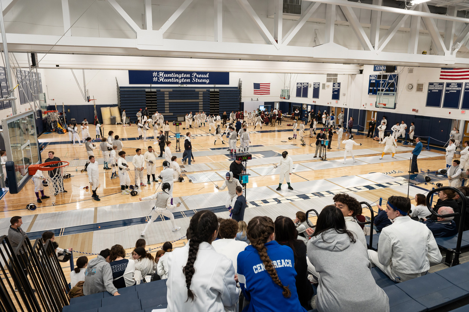  The Alan Kuver Memorial Relay played out in Louis D. Giani Gymnasium. (Darin Reed photo.)  