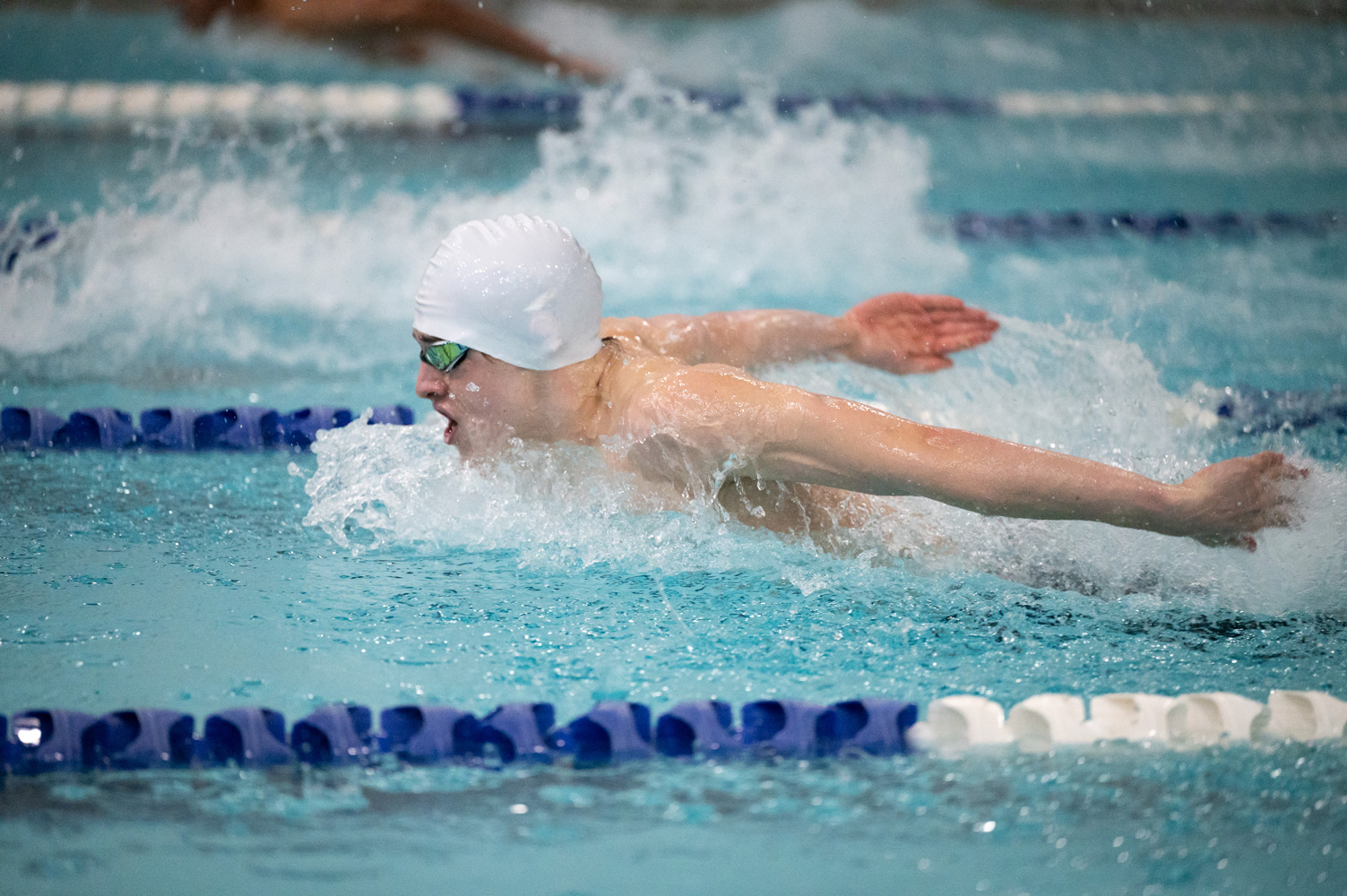  Huntington senior Pierre Leroy in action this winter.   
