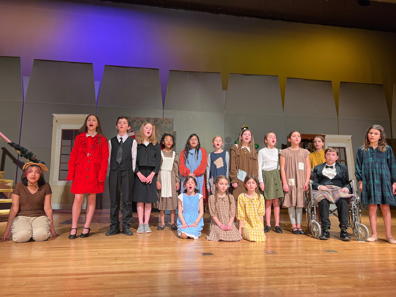  The Jack Abrams STEM Magnet School cast for Annie Jr.  