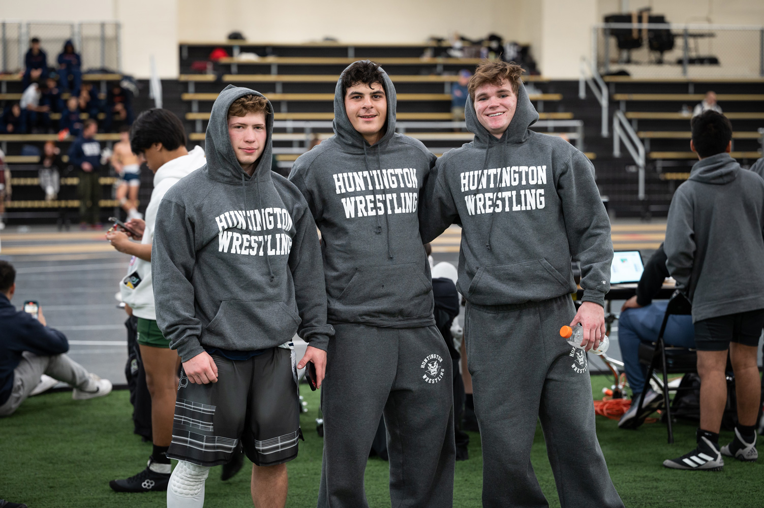 Christian St. John, Joe Algieri and Zachary Zboray at the Friar Bash. (Darin Reed photo.)