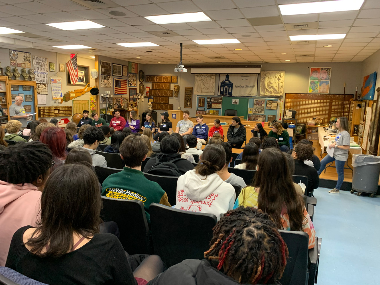 Current Huntington students listened to alumni share their advice.