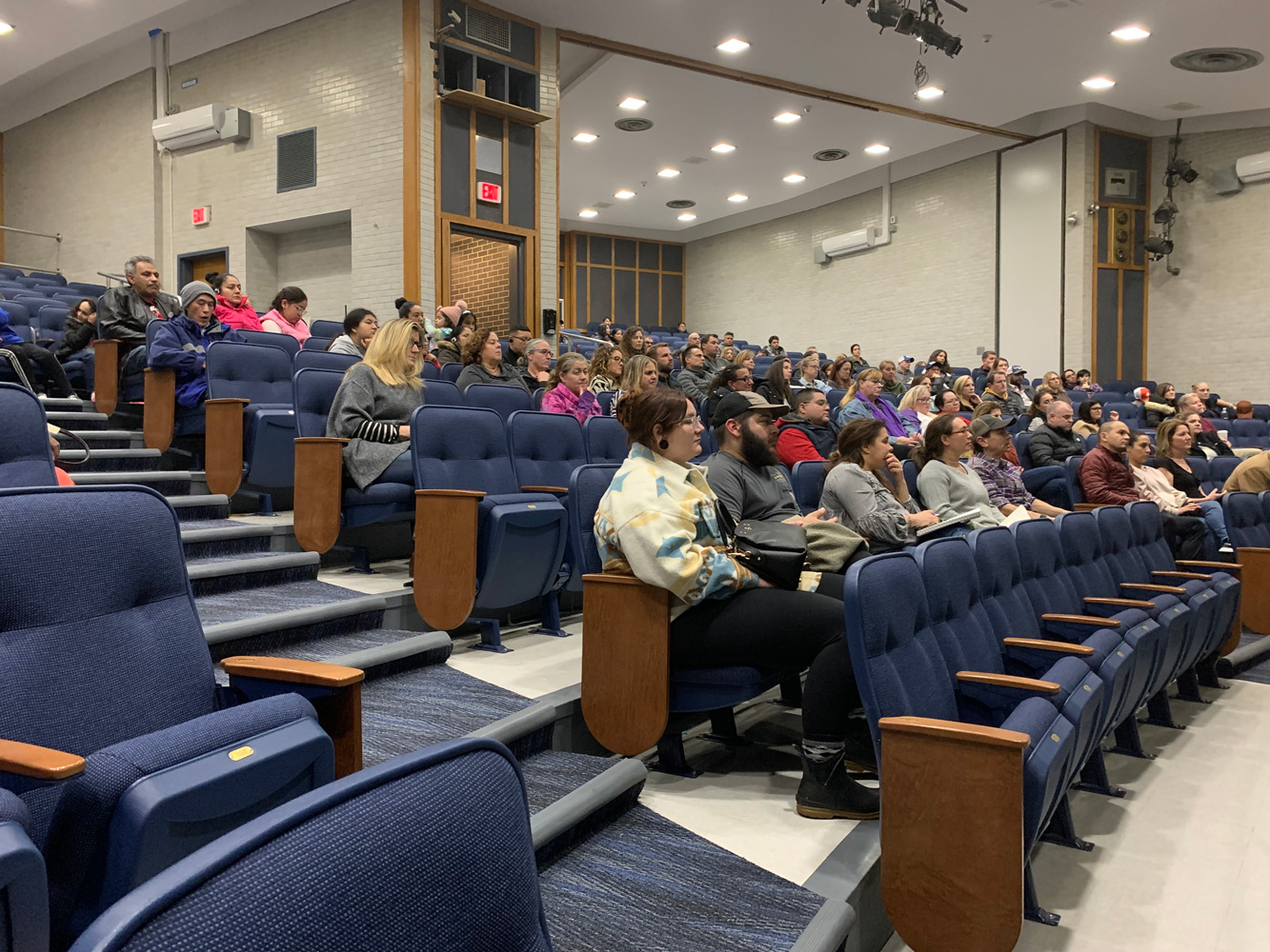Dozens of parents attended in the Finley LGI.
