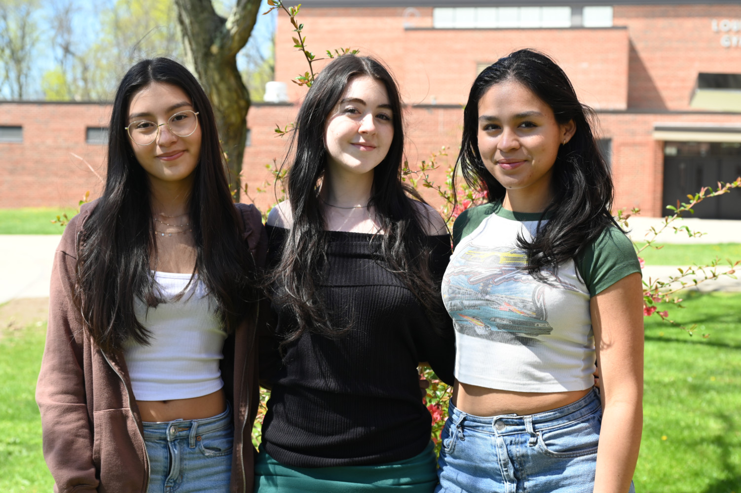  All-State student-historians Heileen Torres, Jessica Bree and Emely Herrera Rivas   