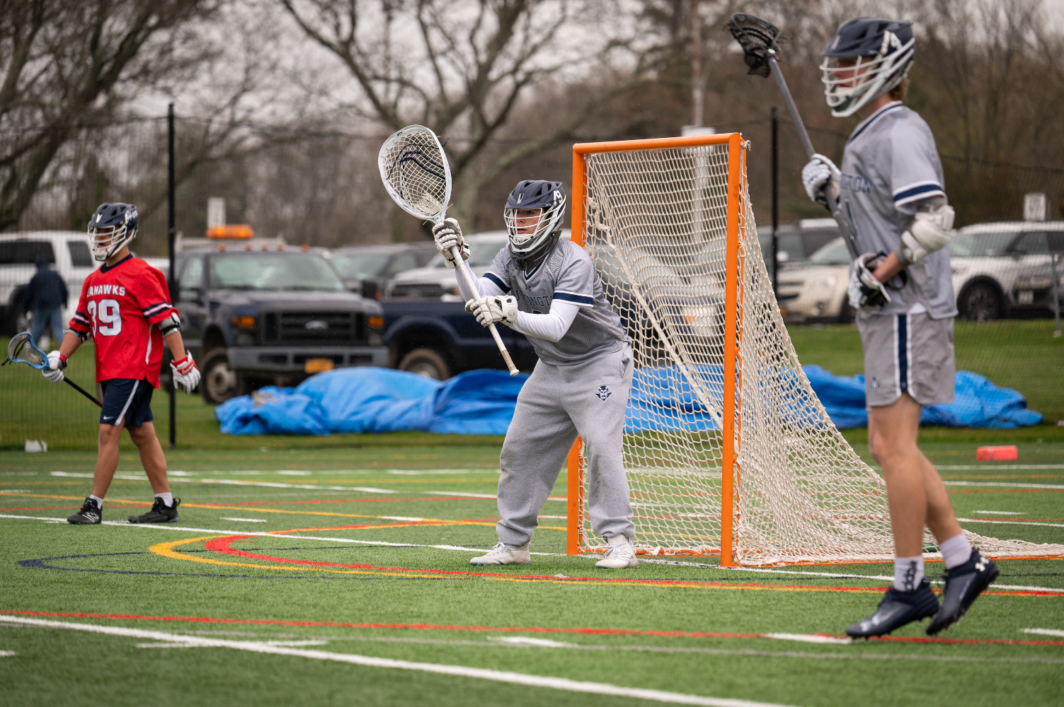 Junior Will Fallon stopped 11 shots in goal. (Darin Reed photo.)