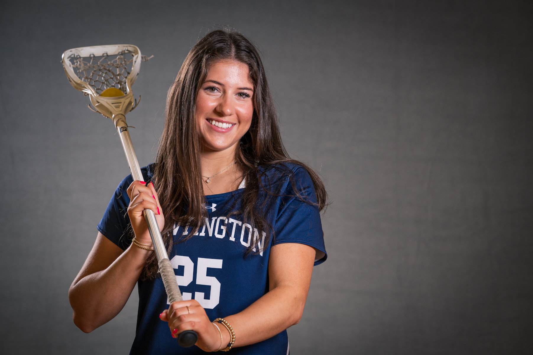 Devon St. John loves Huntington High School and the Blue Devils. (Rachel Learned photo