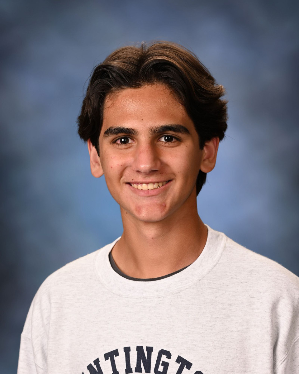  Huntington High School junior Anthony Addeo.   