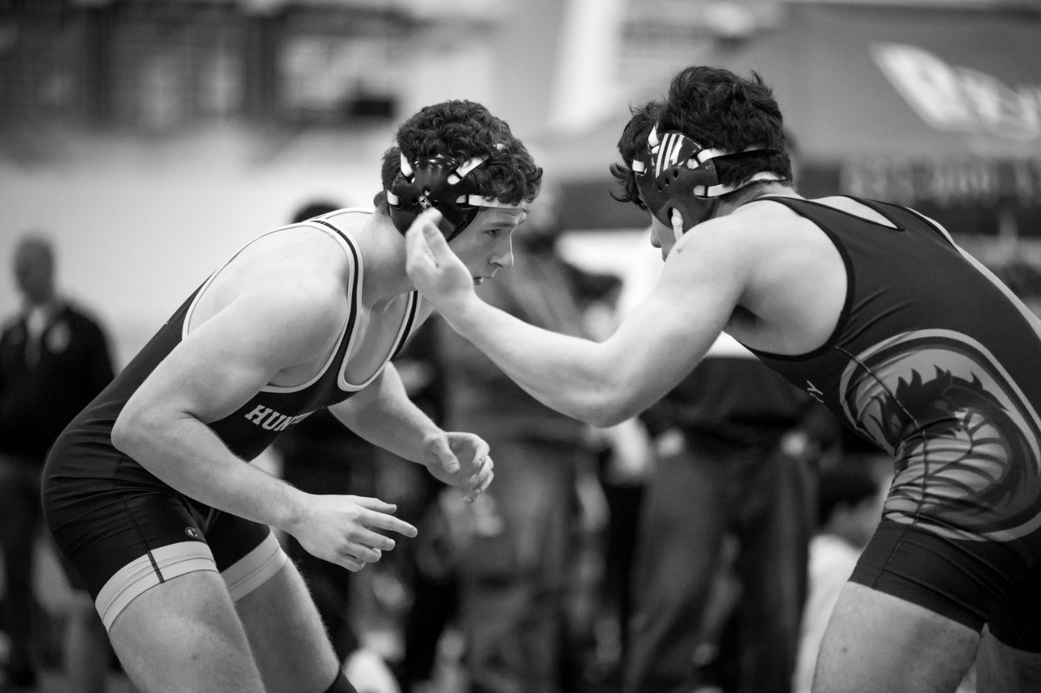  Junior Thomas Smith (left) finished third at 170 lbs. last weekend. (Darin Reed photo)  