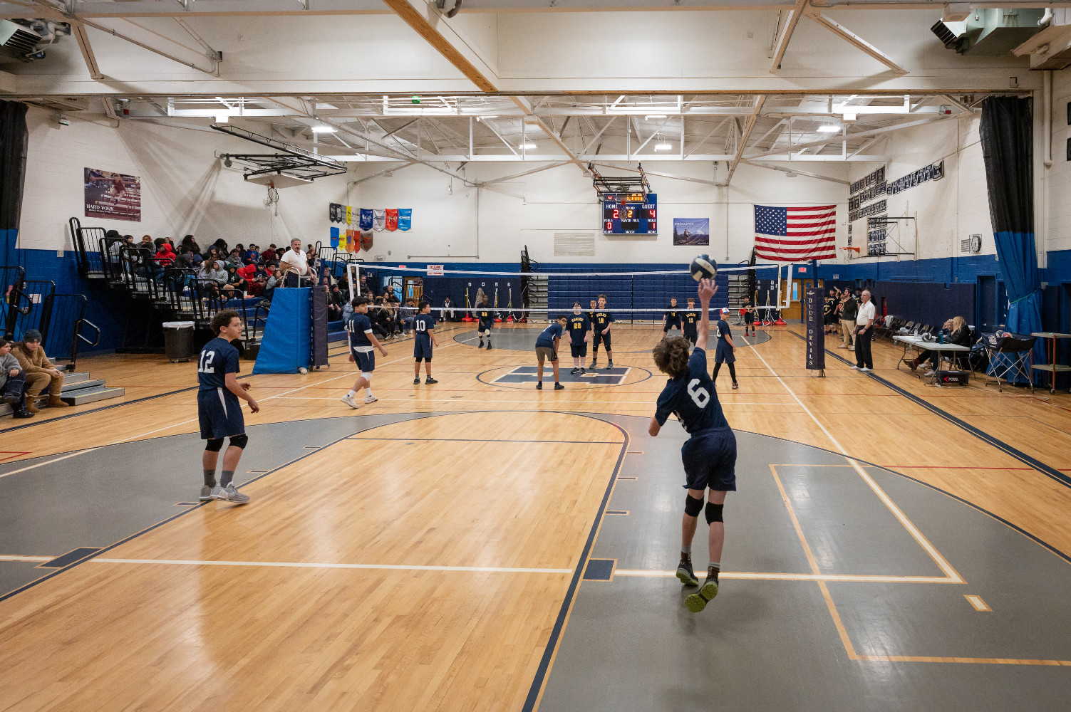  The Finley Middle School boys' volleyball team is ready to begin the winter season. (Darin Reed photo.)  