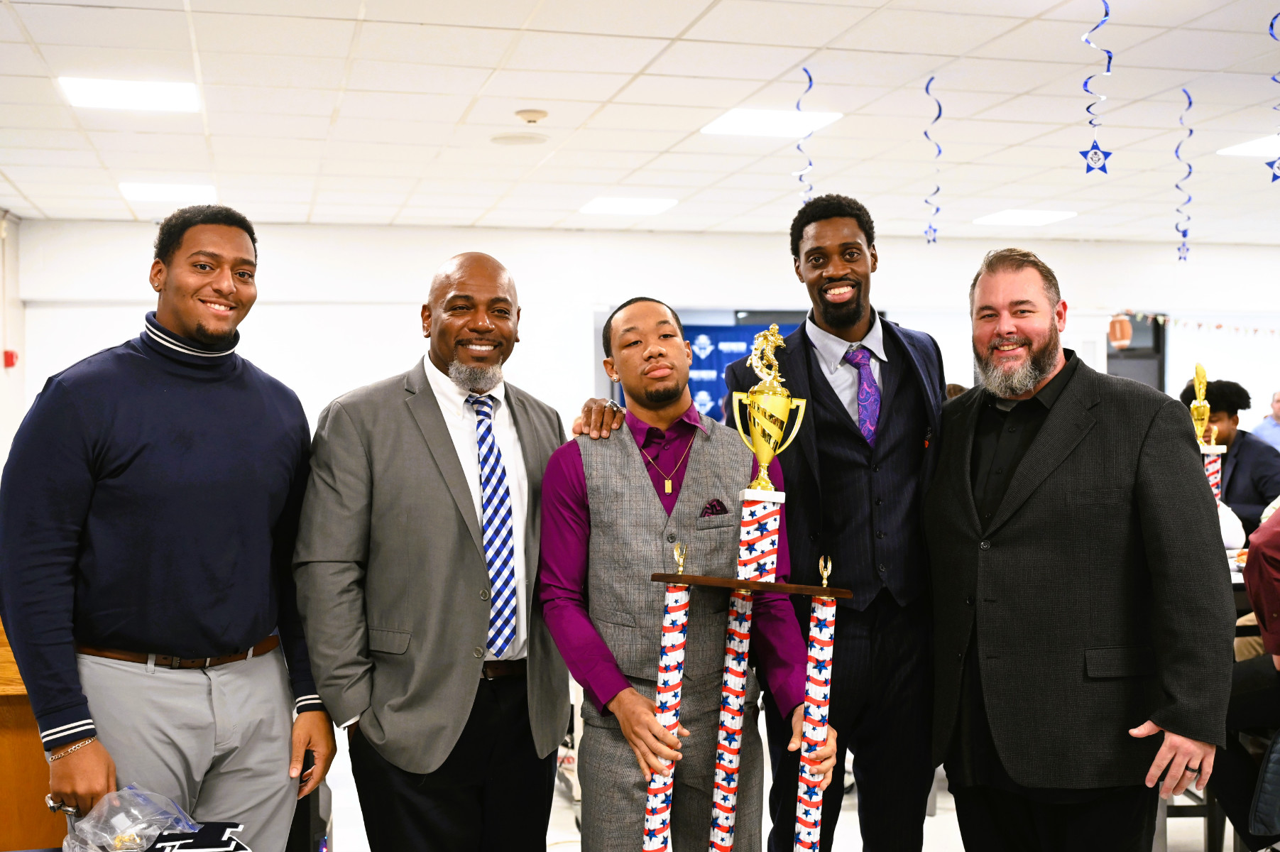  The Huntington football teams Most Valuable Player Award recipient Jahmar Francis.  
