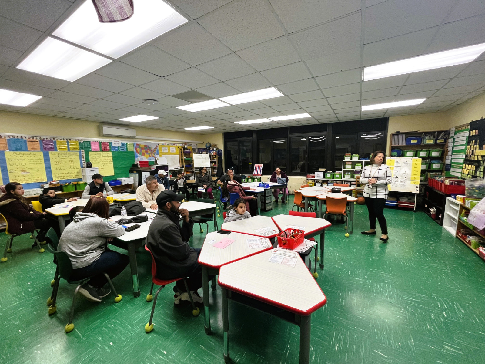  Sixteen different Flower Hill faculty members participated in Family Engagement Night   