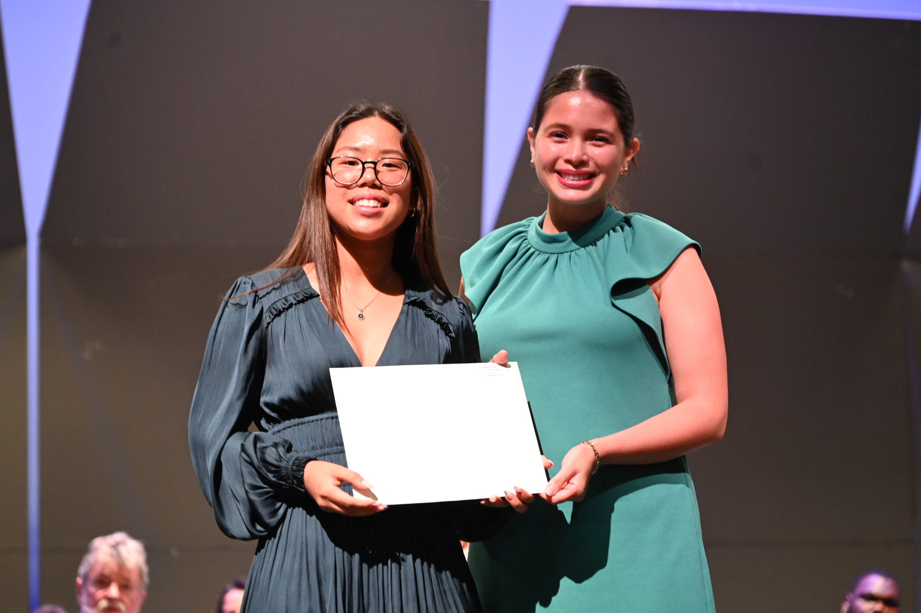  Gooding Wellness Group Aspiring Helper Scholarship recipient Hannah Song with school counselor Ivy Alvayero (1)  