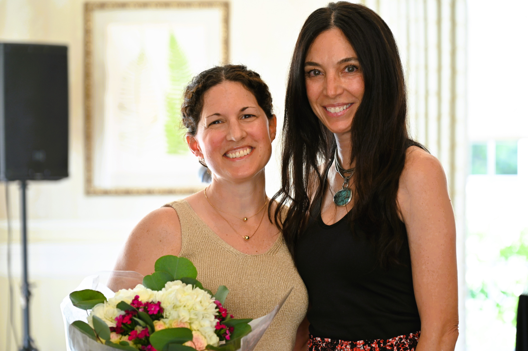  Outgoing PTA Council President Sara Baliber with new President Colleen Perfetto.  