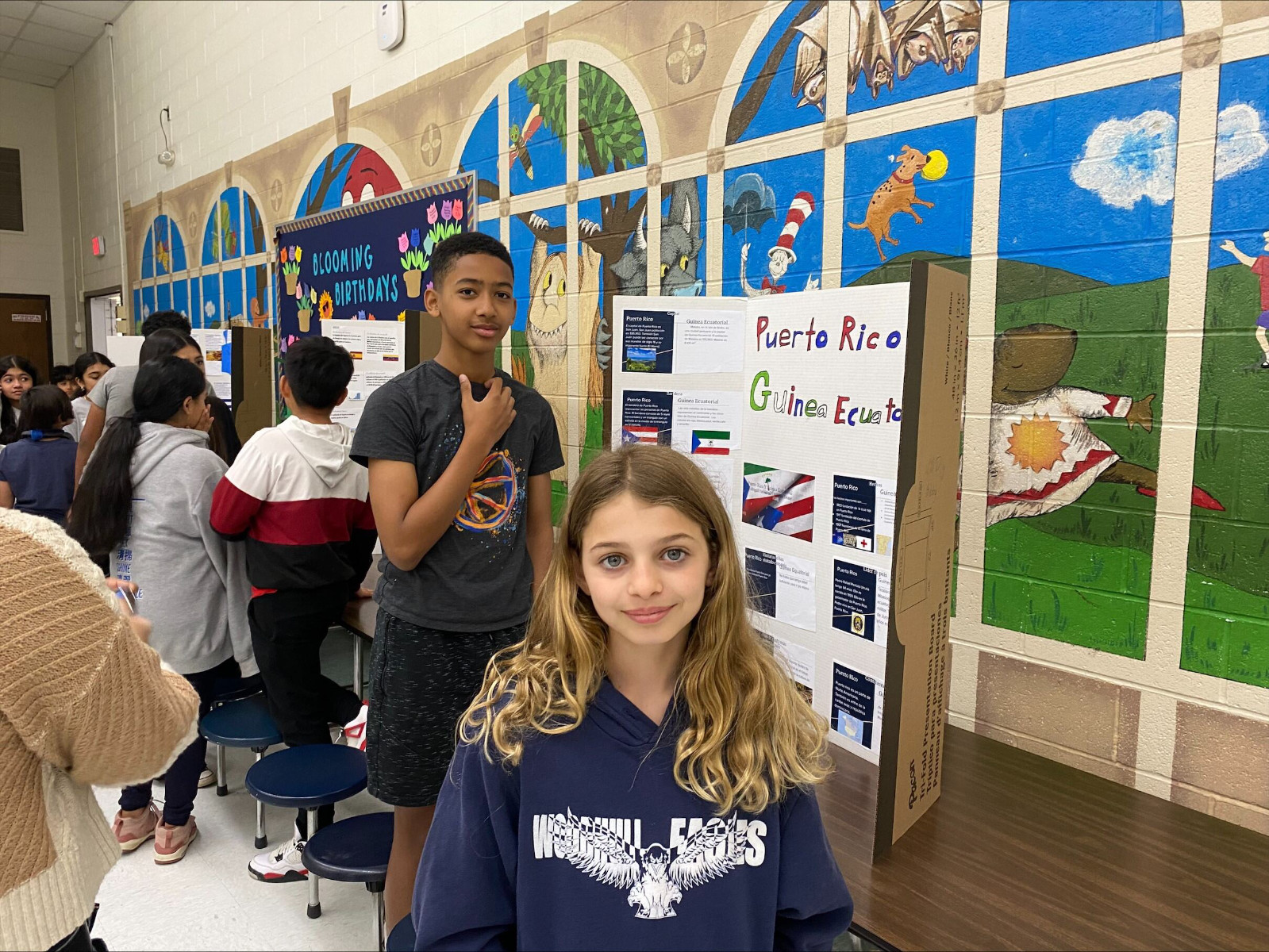  Woodhull sixth grade dual language alums made project presentations entirely in Spanish    