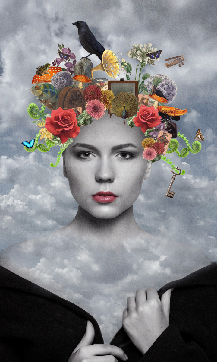  Huntington senior Sophia Tine's dazzling artwork.   