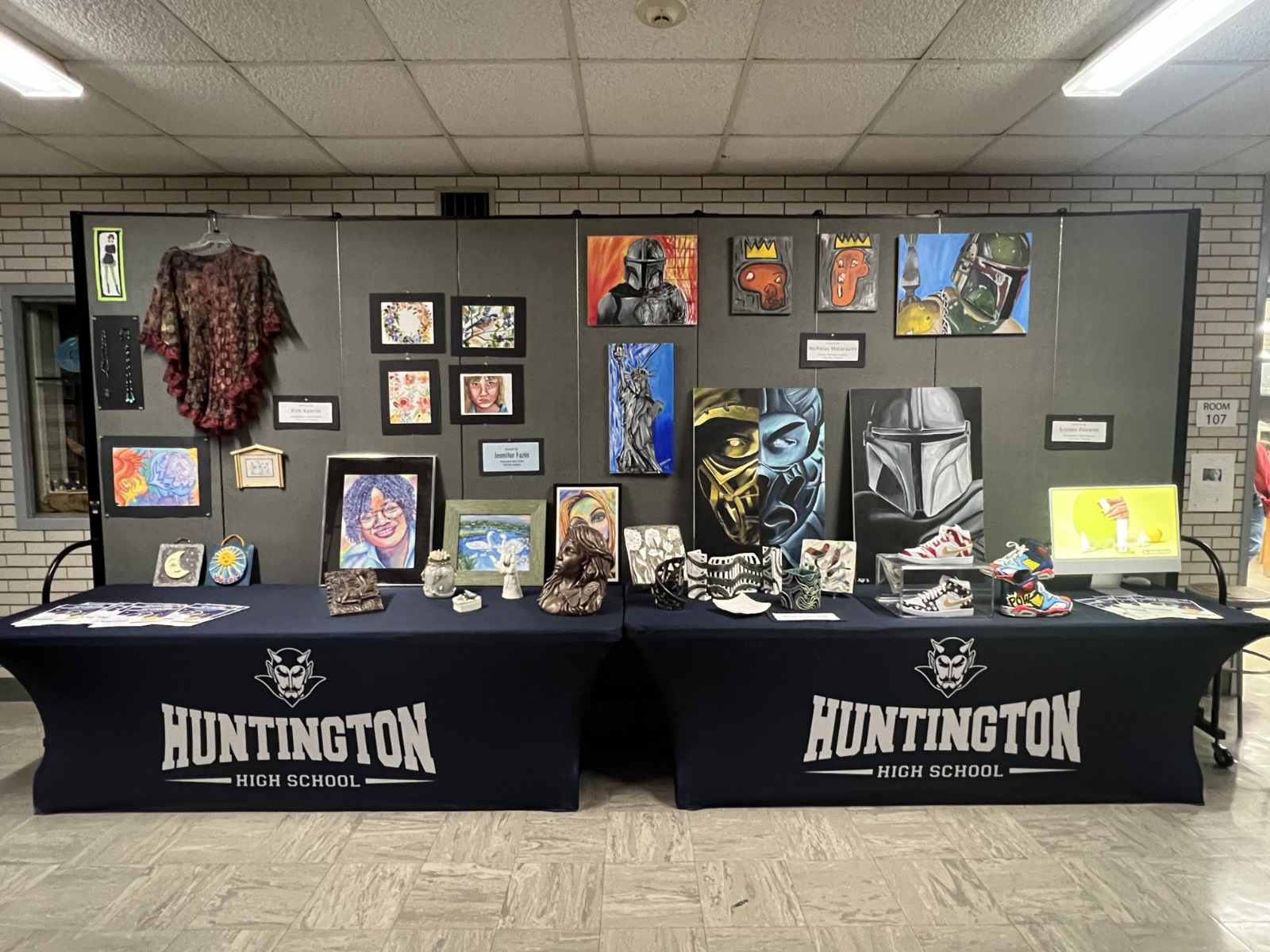  Huntington's second annual Arts Night drew a crowd of 300.  