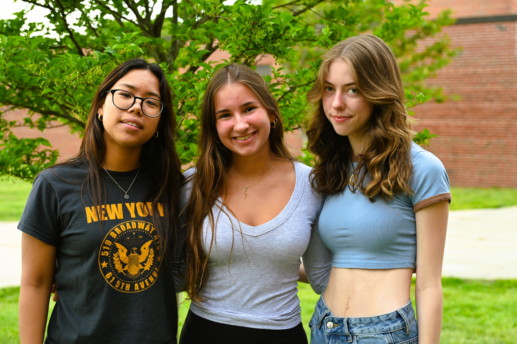  UConn bound future nurses Hannnah Song, Jordana Paniccia and Lily Froggatt Bale   