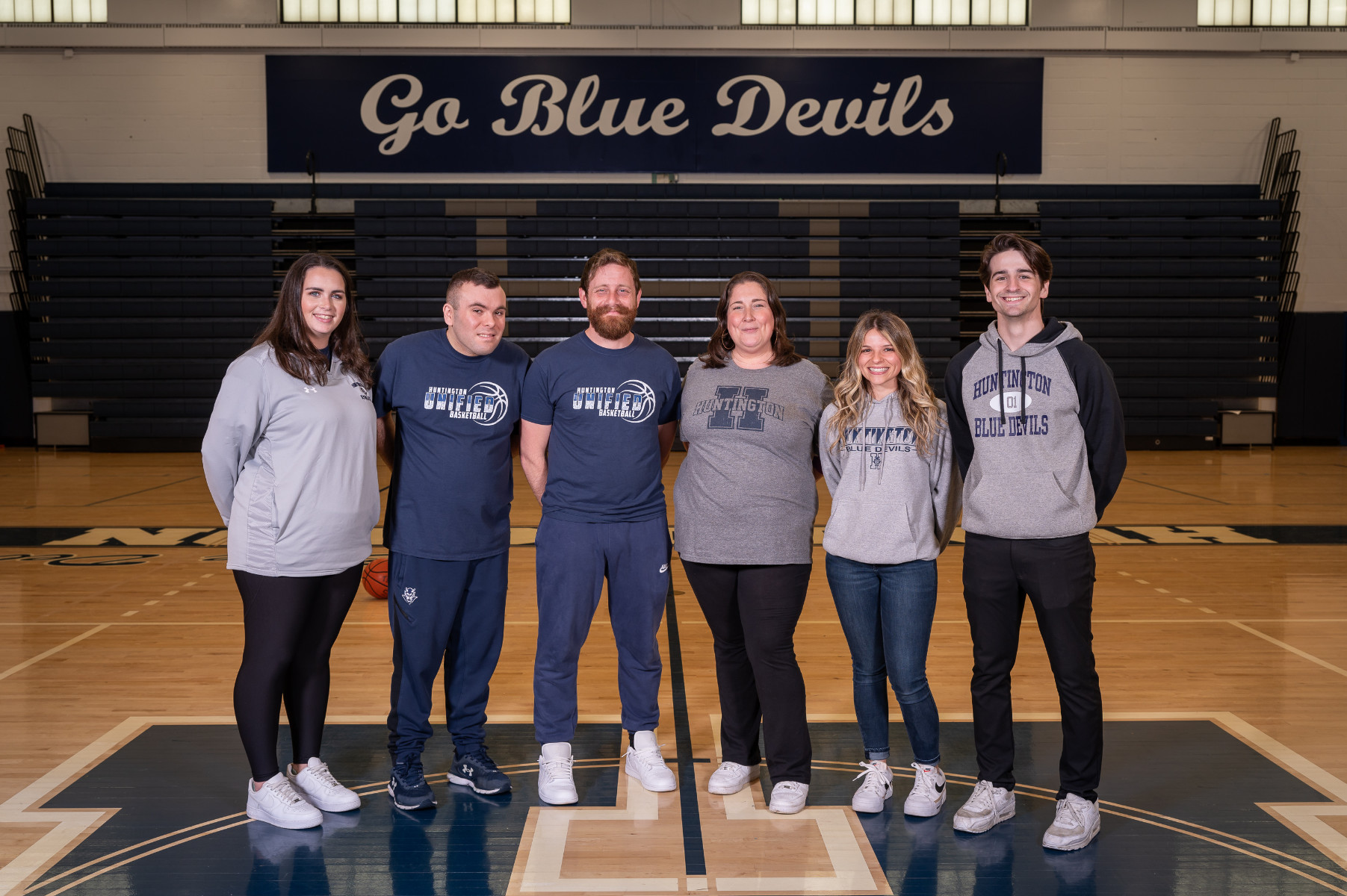 Head coach Jordan Ioviero (third from left) and his assistants. (Darin Reed photo.)