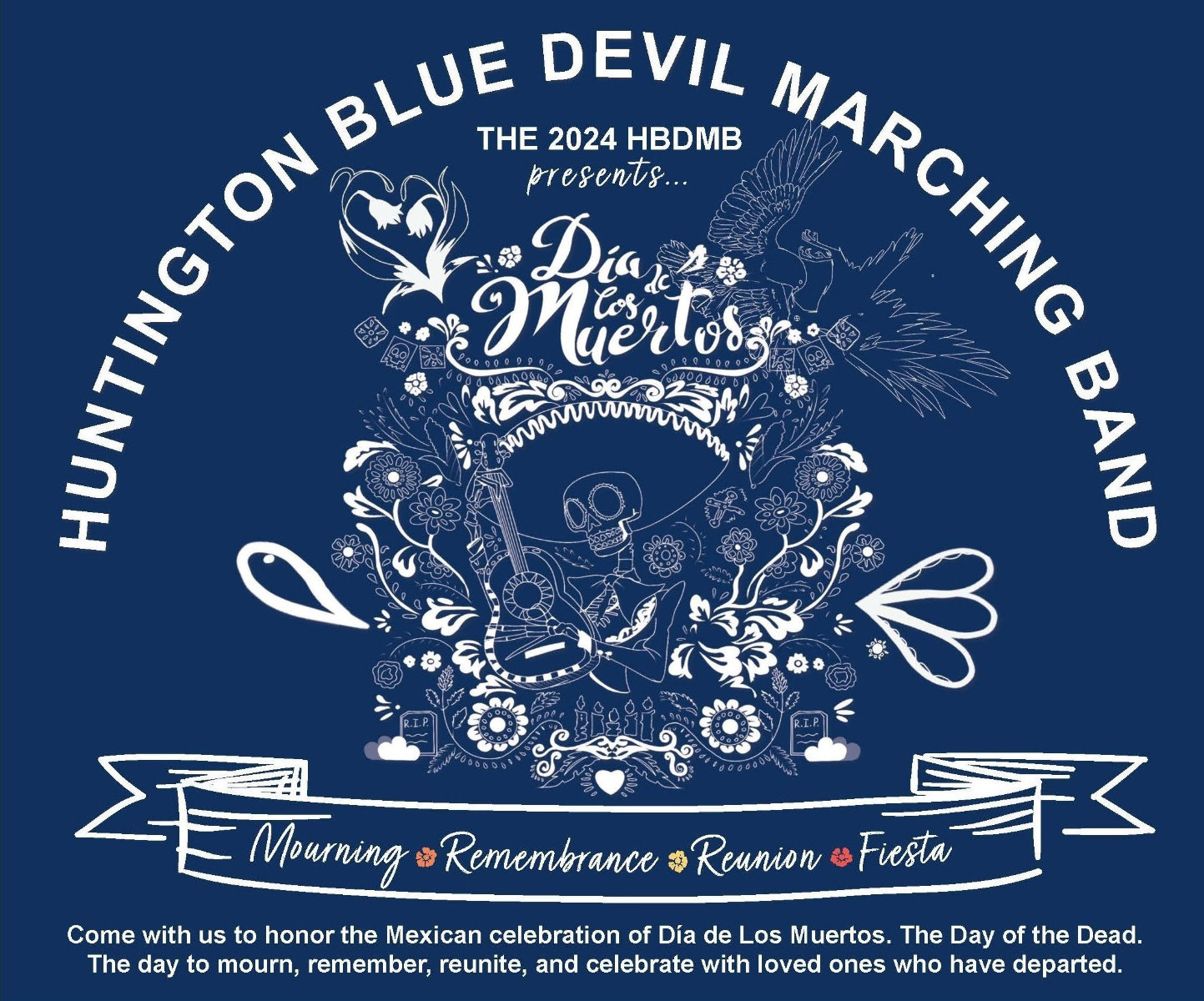 The Huntington Blue Devil marching band will host its home show on Sunday. (Darin Reed photo.) 