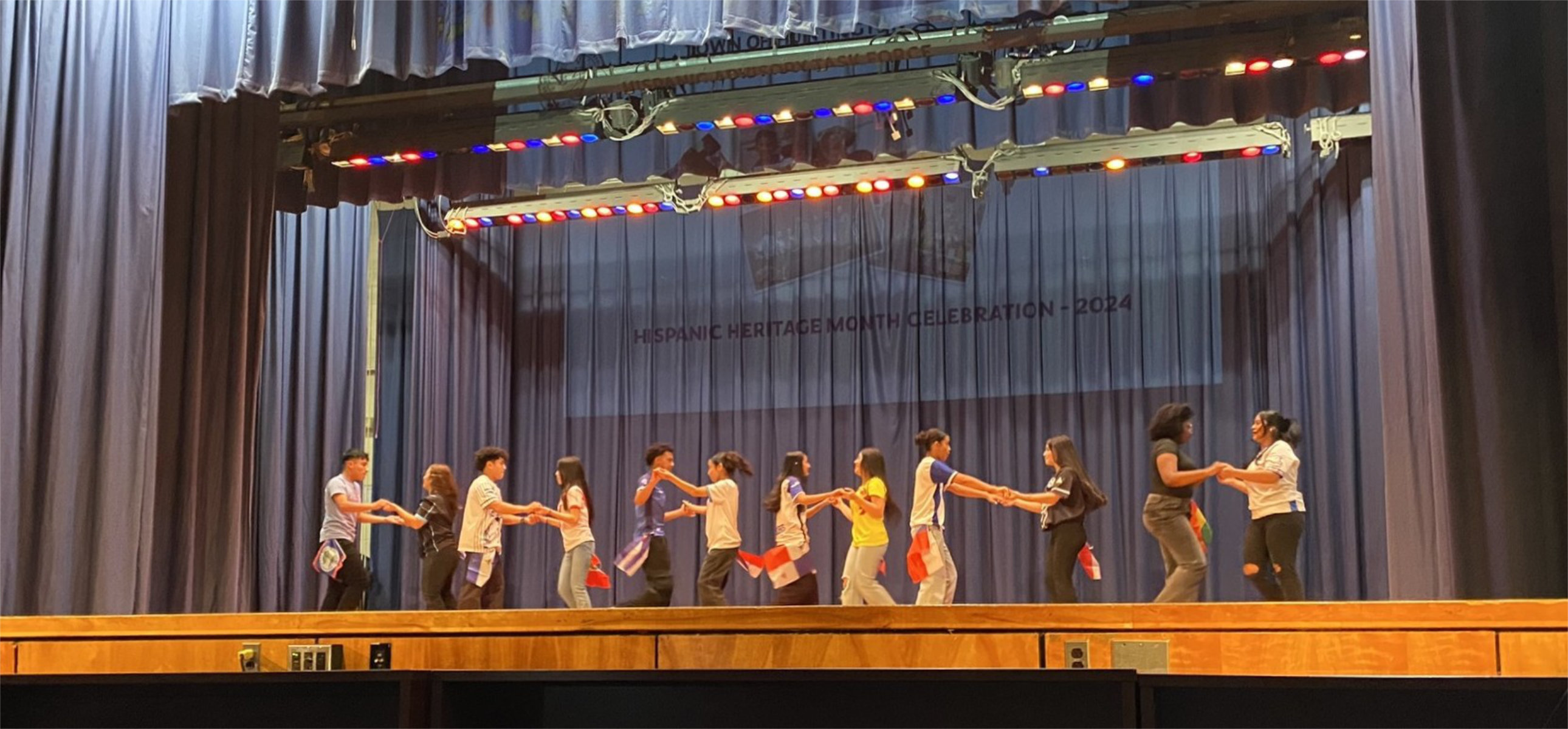 United Amigos club members performed at the town's Hispanic Heritage Celebration