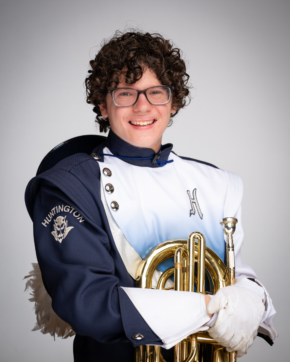  Blue Devil marching band members are filled with pride. (Darin Reed photo.)  