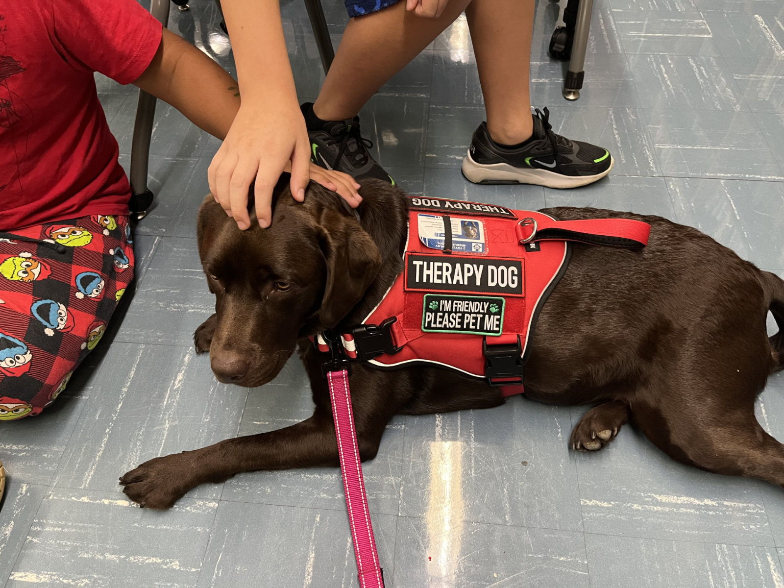 Finley students quickly fell in love with Coco.