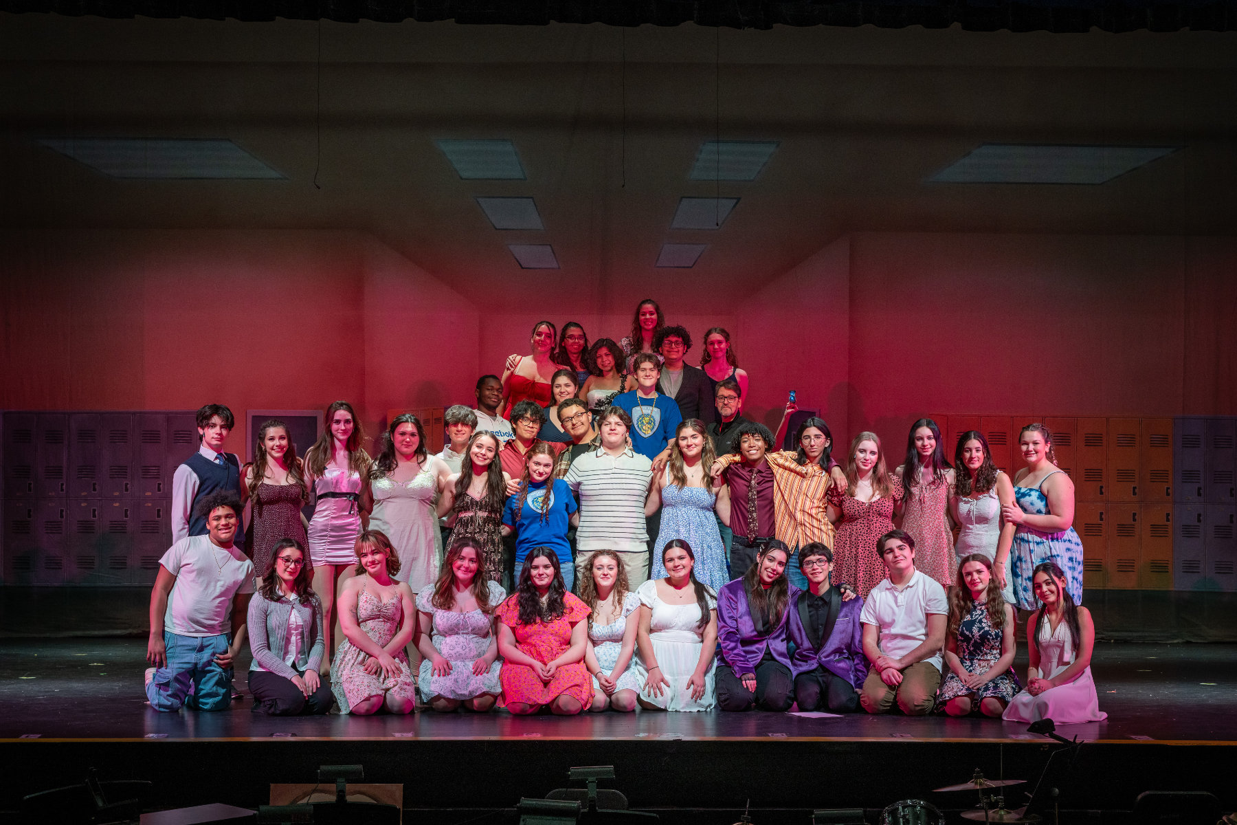  The cast of Mean Girls at Huntington High School. (Darin Reed photo)  