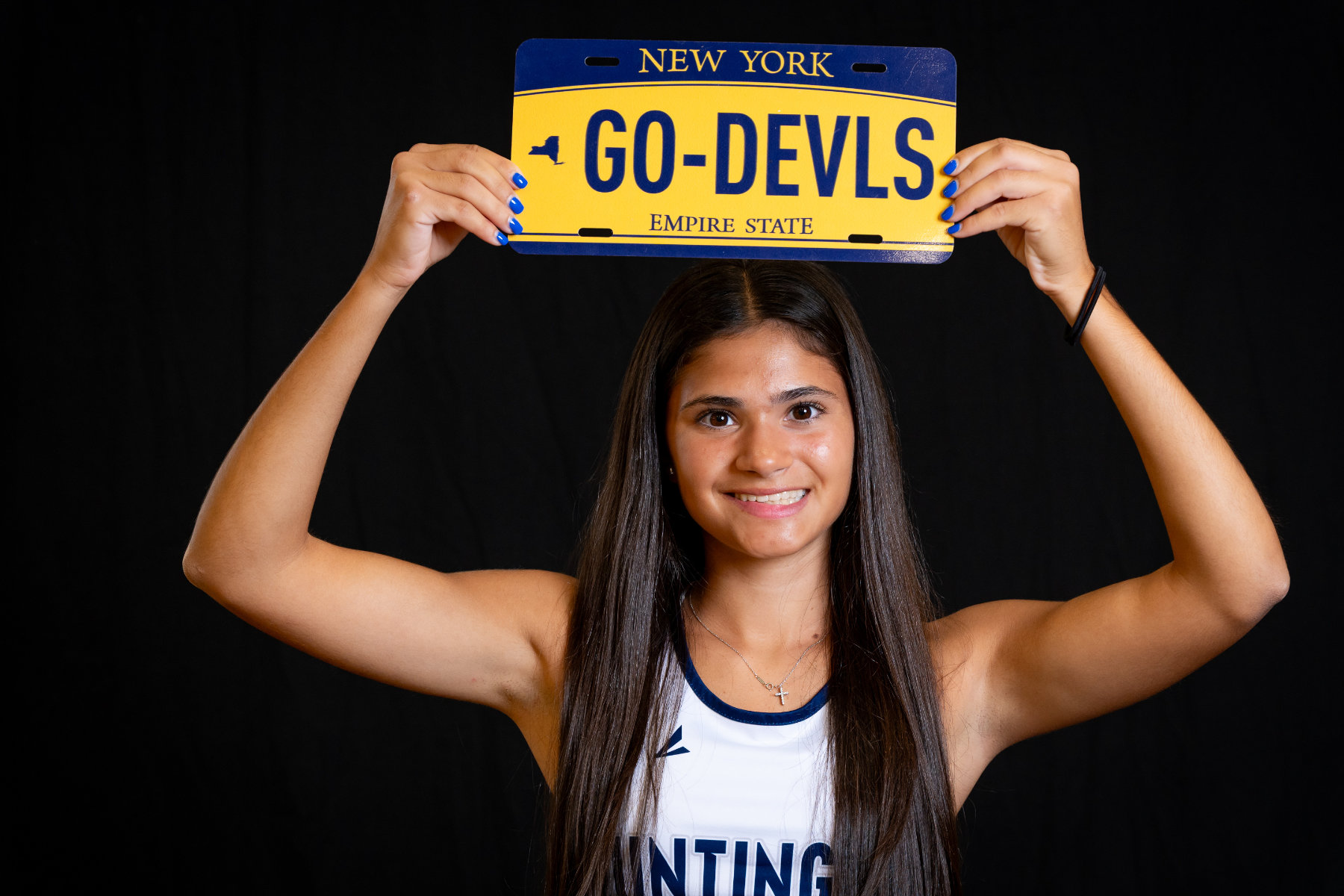 Huntington's Valentina Puccio won All-County honors in tennis. (Darin Reed photo.)  
