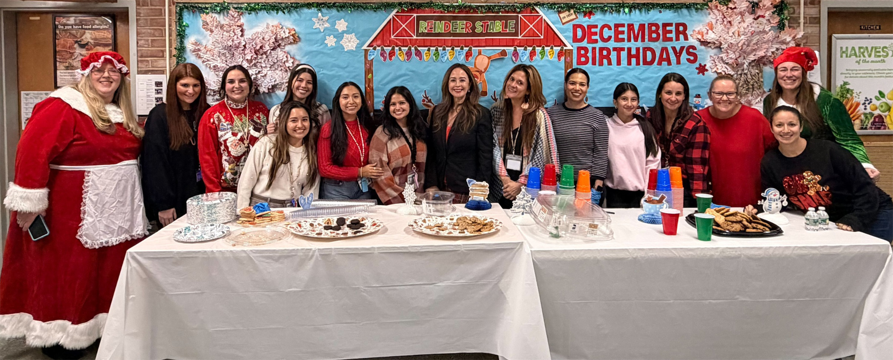  Jefferson's faculty and staff were happy to help make the day special for students.  