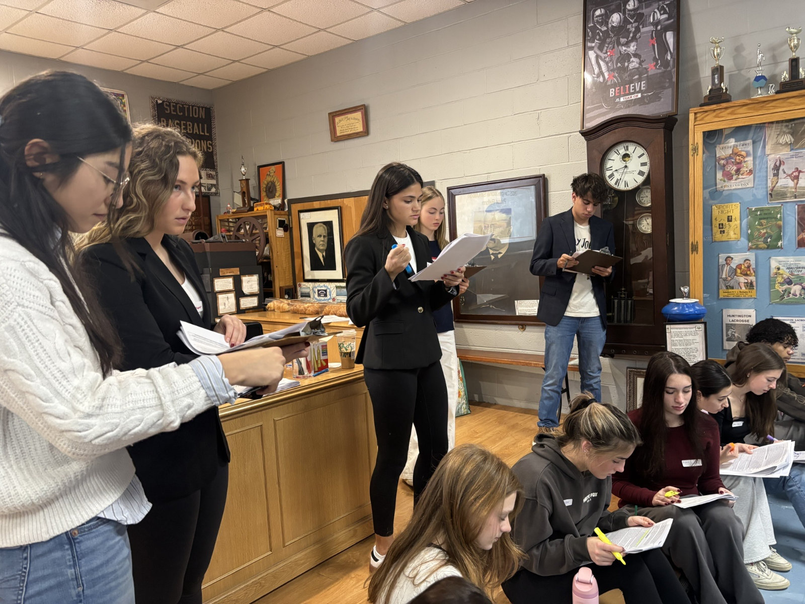  AP Government & Politics classes participated in a congressional simulation   