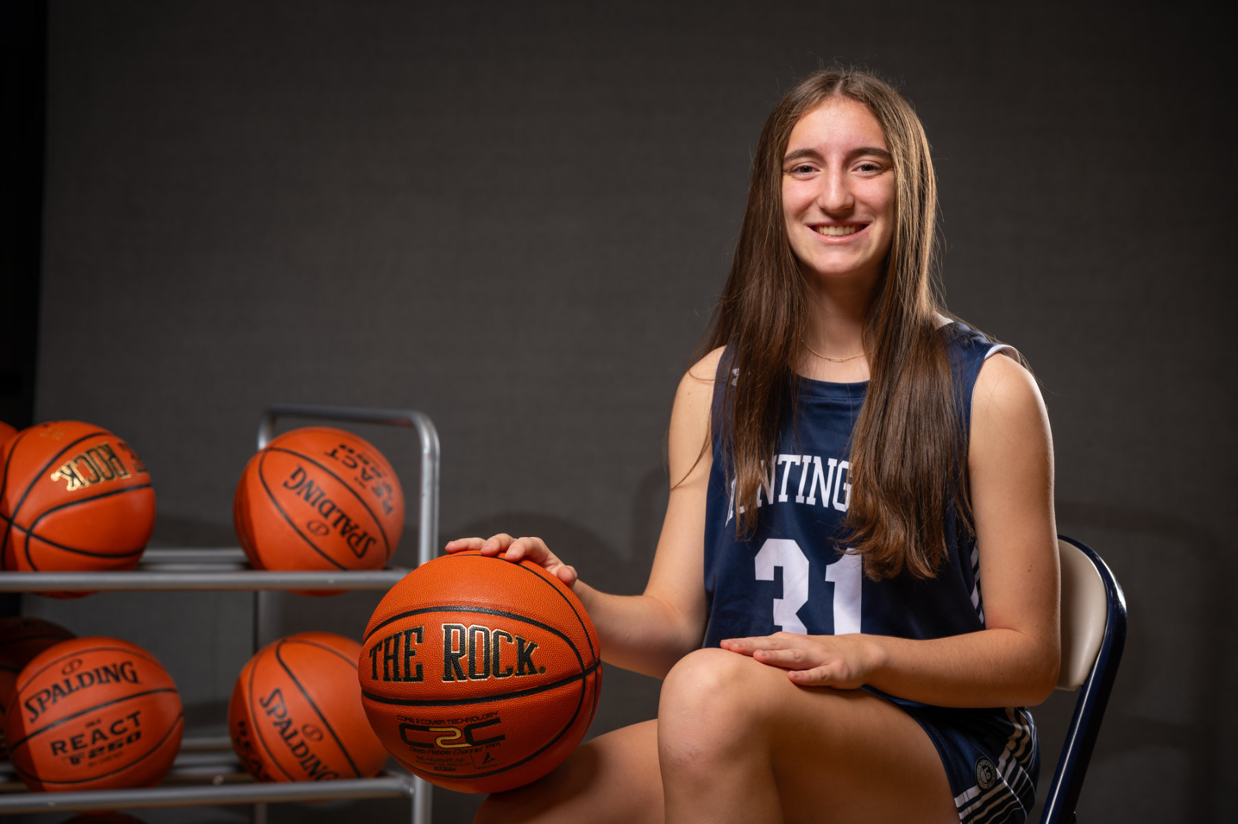  Huntington sophomore Madyn Kalb played a great all-around game. (Darin Reed photo)  