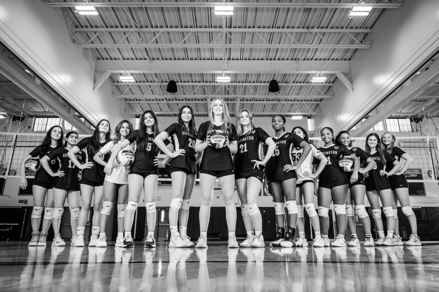 The Huntington varsity girls' volleyball team reached the Suffolk playoffs. (Darin Reed photo)