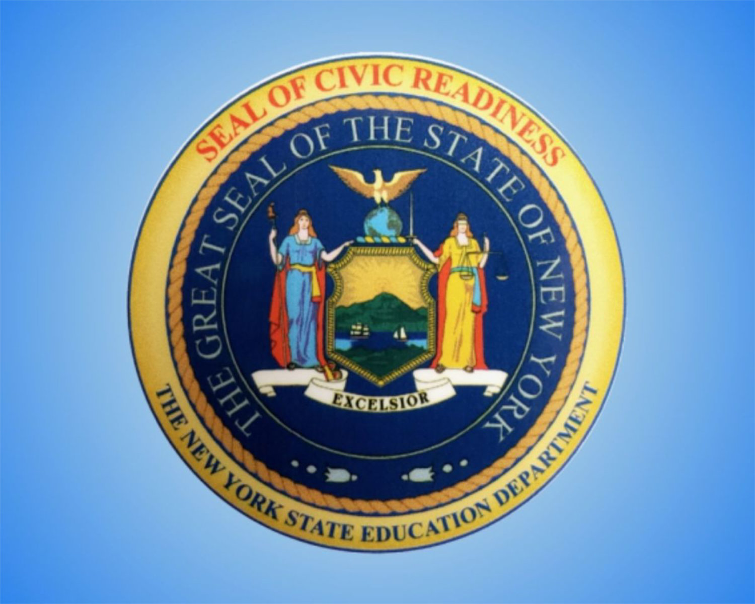 Sixty Huntington seniors earned the New York State Seal of Civic Readiness medallion