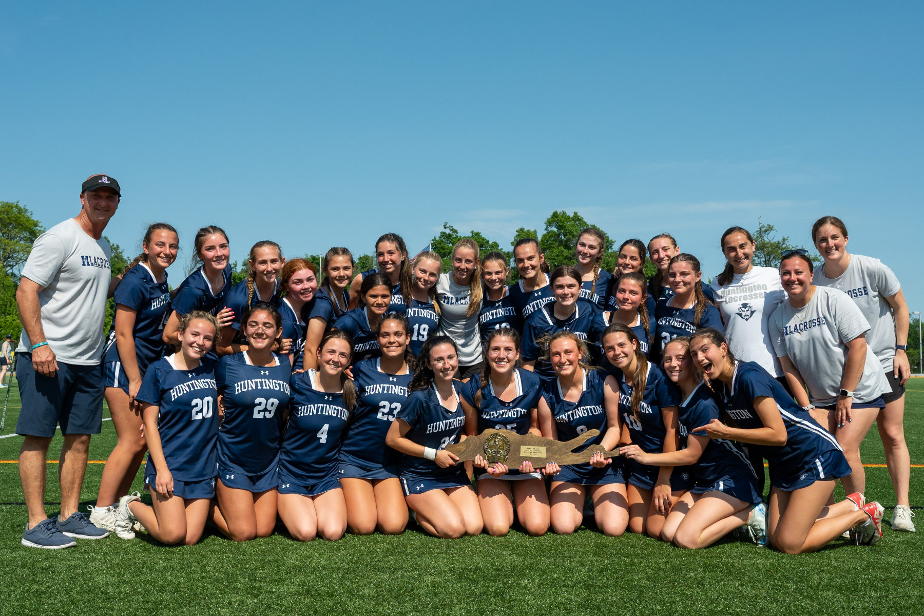  Huntington defeated two-time defending LI champion Massapequa, 12-8. (Darin Reed photo)  