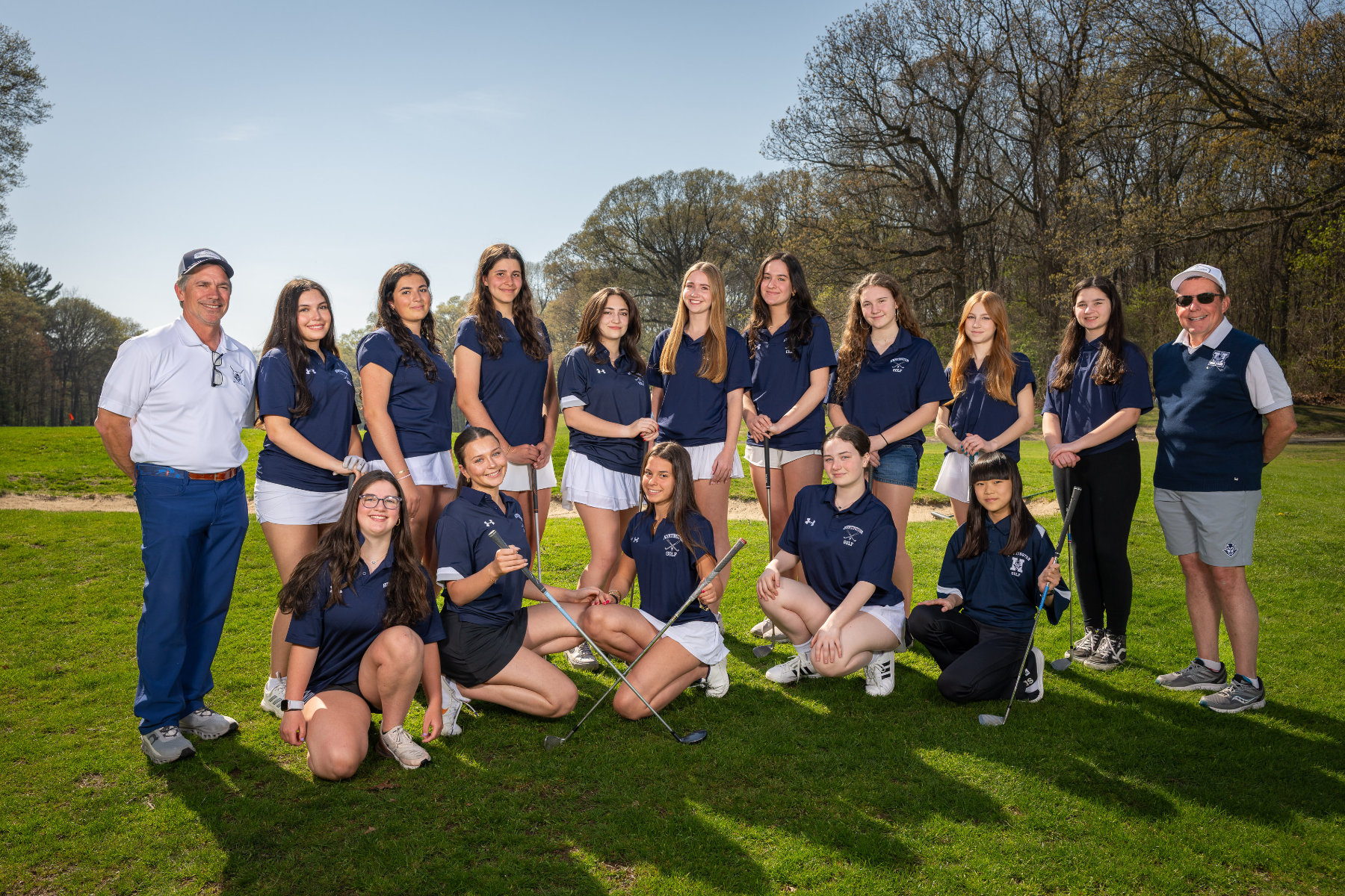  The Huntington varsity girls' golf team. (Darin Reed photo)  