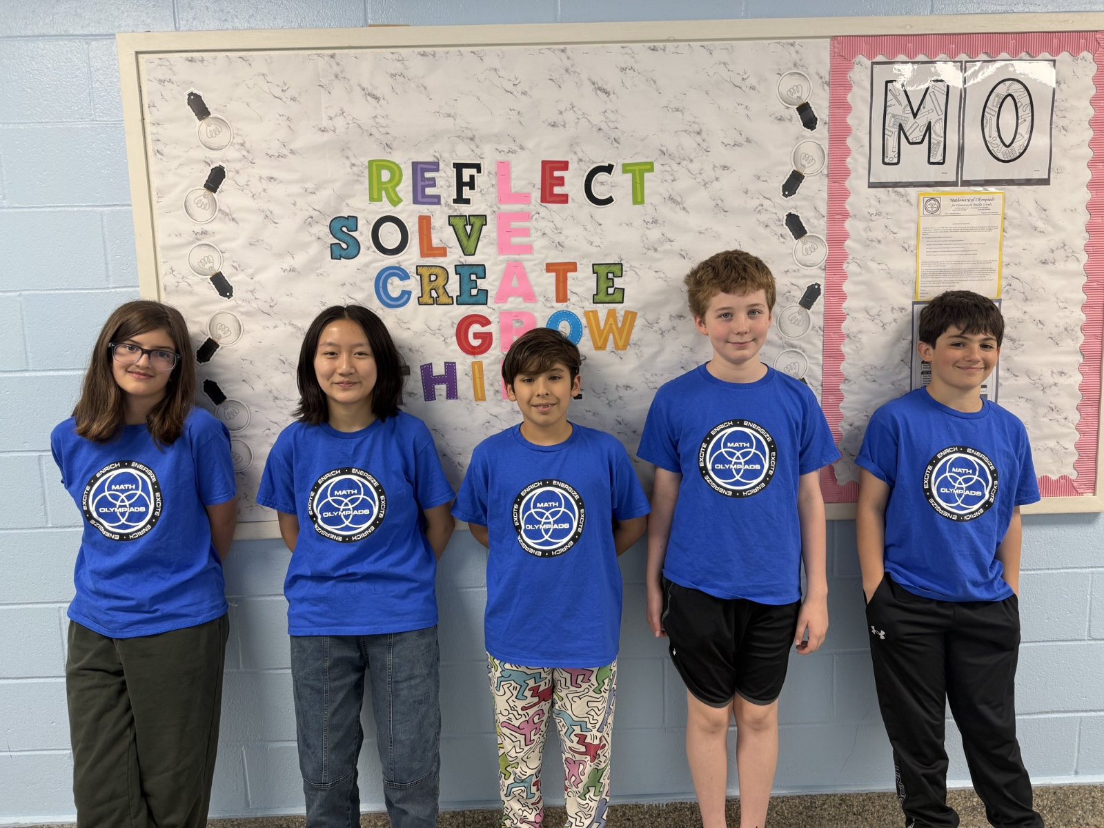 Huntington entered two teams of competitors in the county math contest