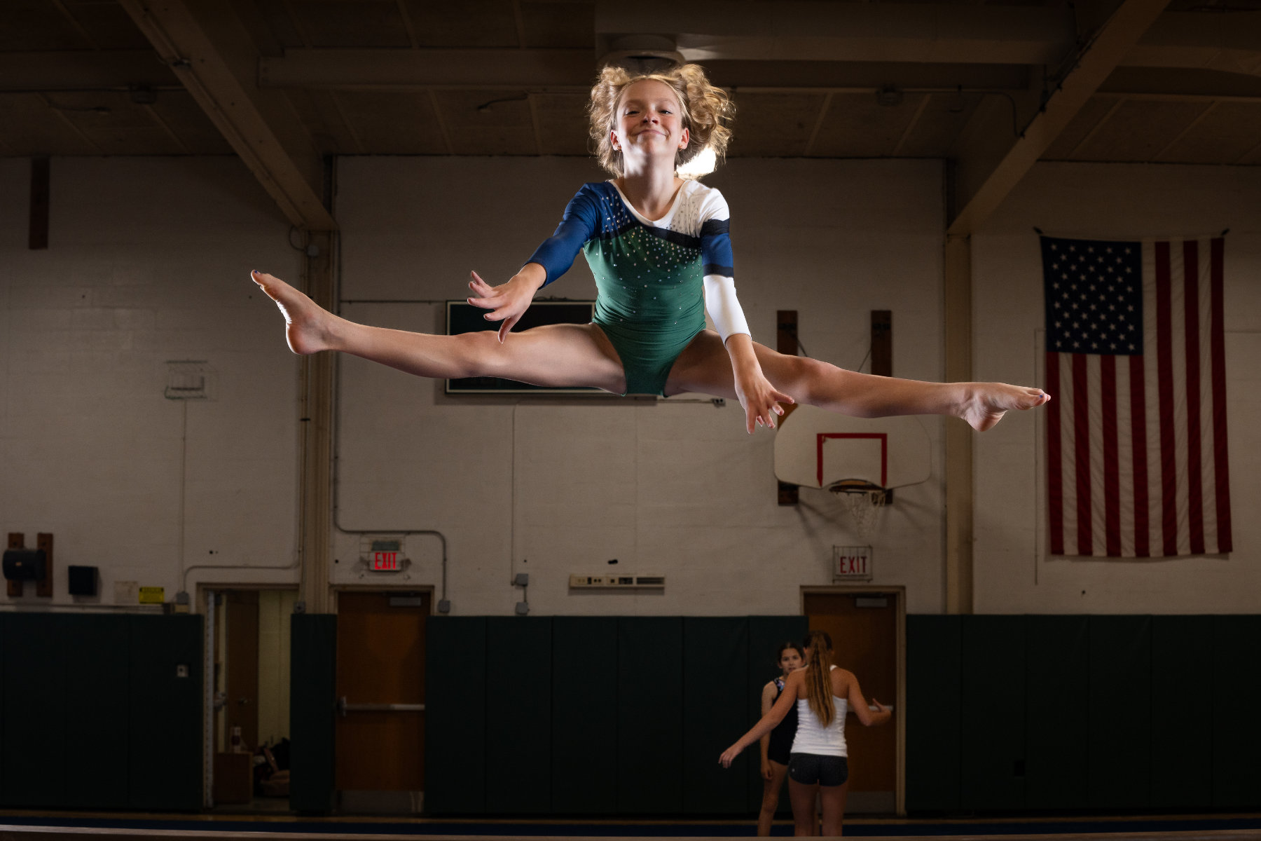  Maddie Harris is one of Huntington's dynamic gymnasts. (Darin Reed photo  