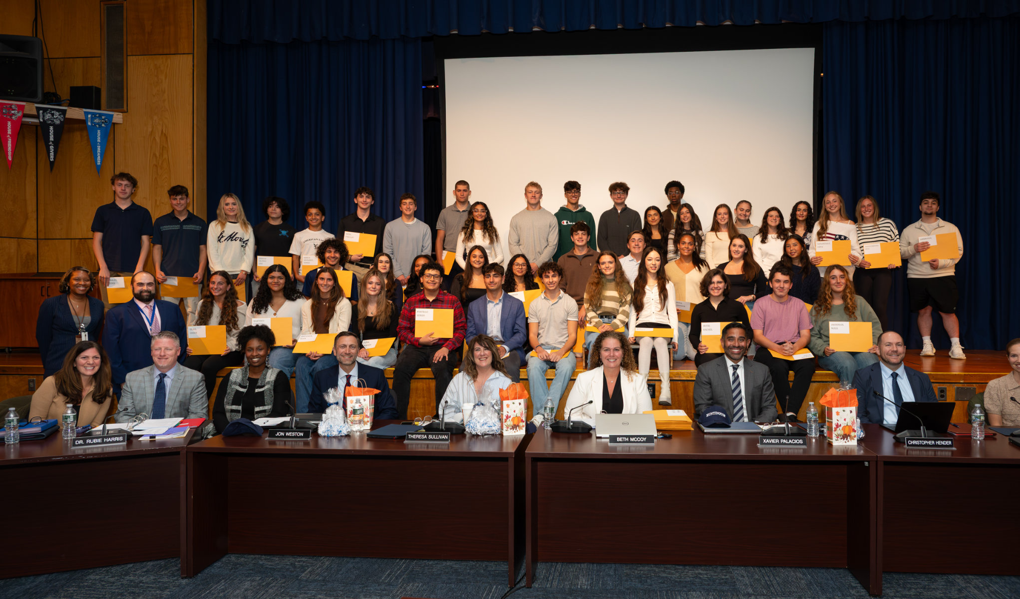  Huntington School Board member honored dozens of exceptiona; Advanced Placement students   