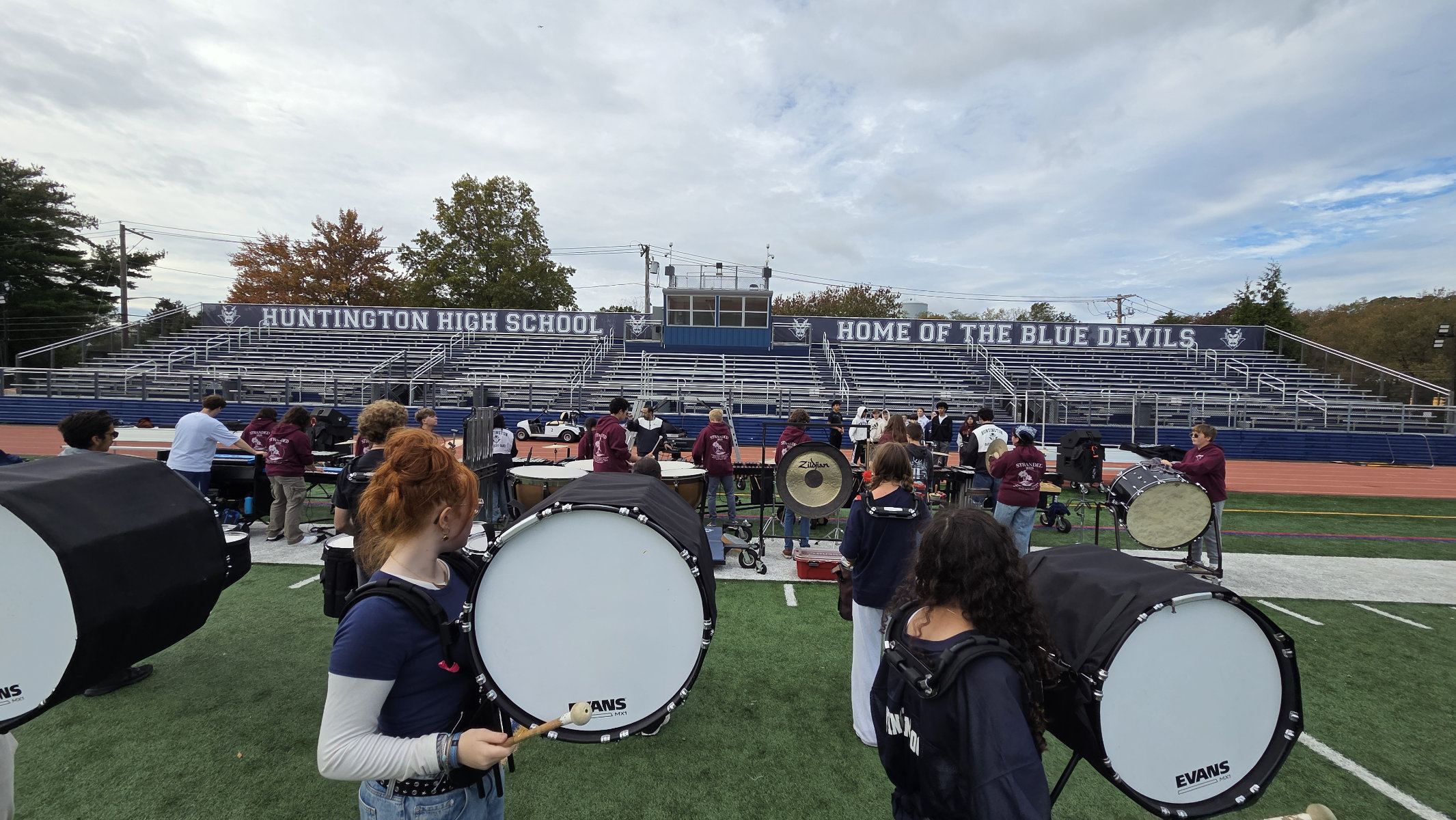  Finley students interested in the marching band program visited the high school     