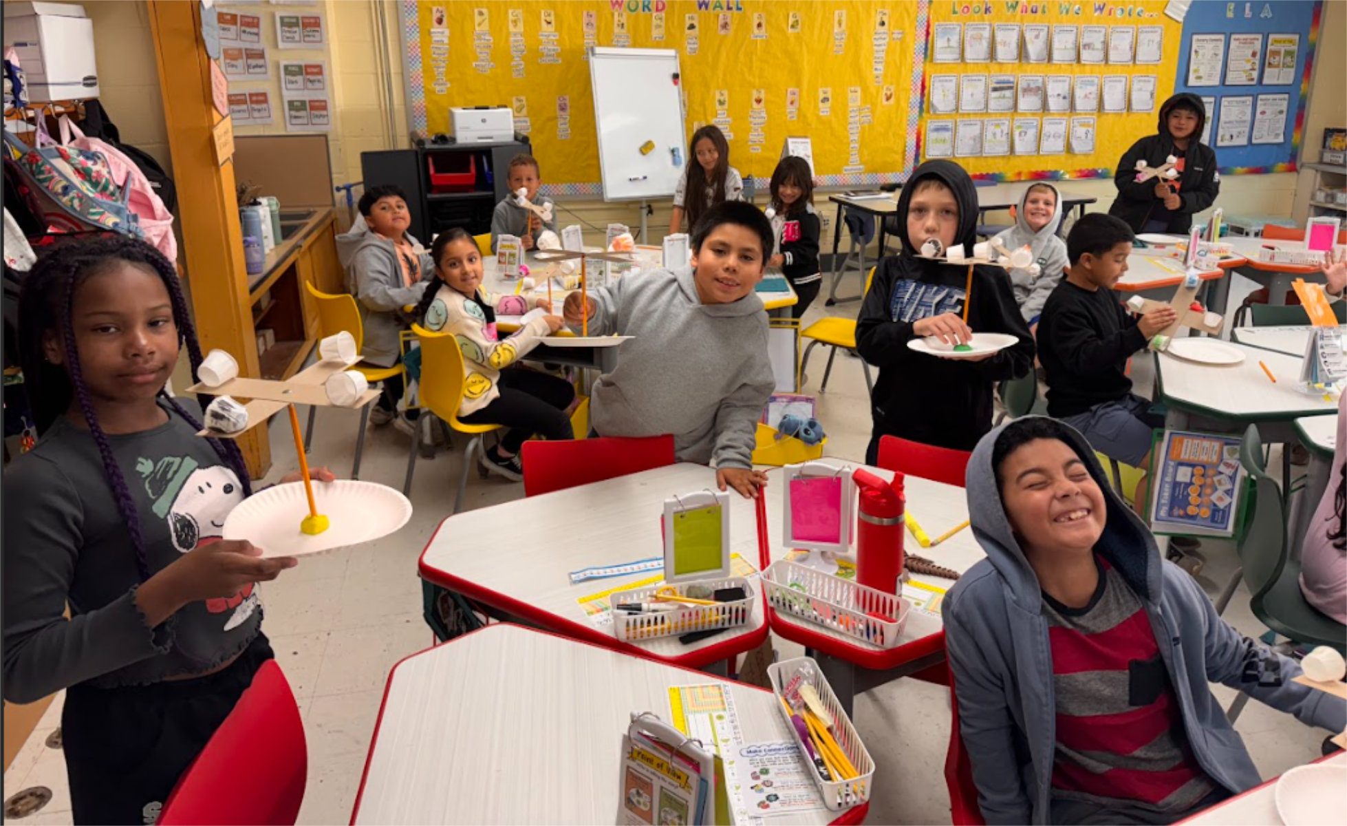  Washington students stayed busy creating their anemometers   