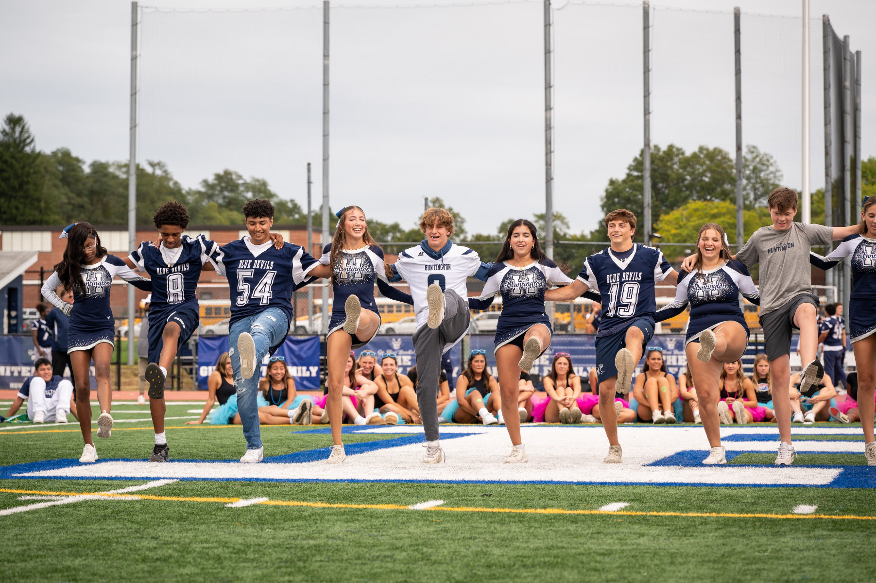A scene from last fall's Huntington High School pep rally. (Darin Reed photo)