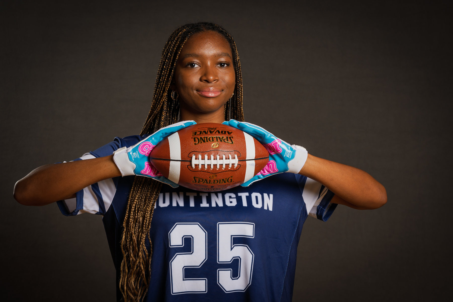  Kymora Dorvilus is a key player for the Blue Devil flag football team. (Taylor Jax Nappi phot (6)  
