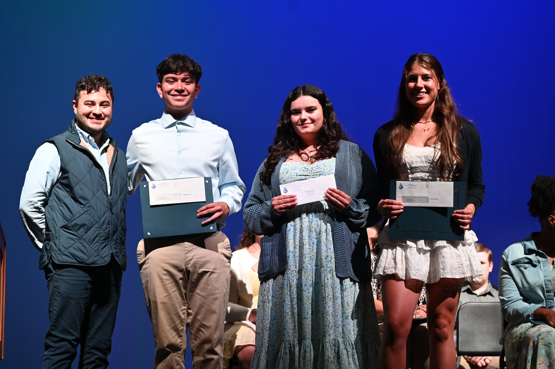  Teacher Marlo Romero with Bradley Contreras, Maggie O'Toole and Devon St. John   