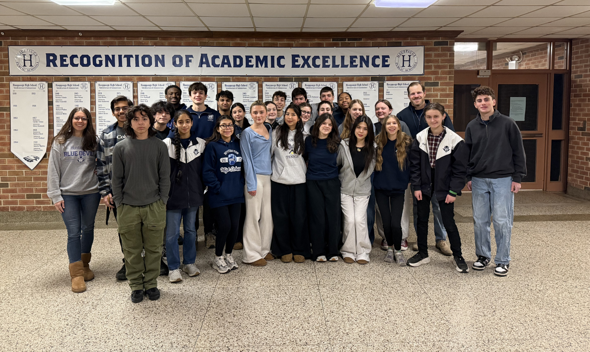  Huntington High School's Science Olympians at the Suffolk tournament at Hauppauge.   