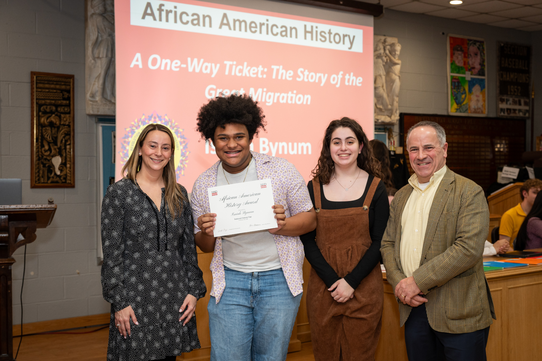  Isaiah Bynum won the African American History Award. (Darin Reed photo.)  